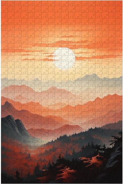 Legpuzzel Volwassenen - Houten Puzzel - Ontspannend Tijdverdrijf - Genummerde Stukjes - 1000 Stukjes - Landschap