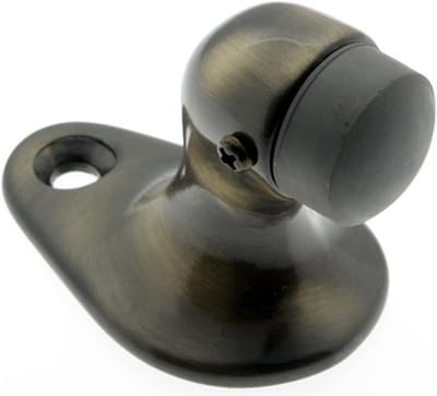 Deurstopper Vloer - Massief Messing - Muren Beschermen - Gegoten Constructie - 2 Inch Hoog - Antiek Messing