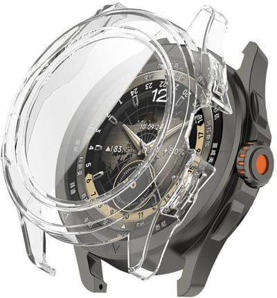 Watch case screenprotector - hoesje - gehard glas - geschikt voor Xiaomi Watch S4 - transparant