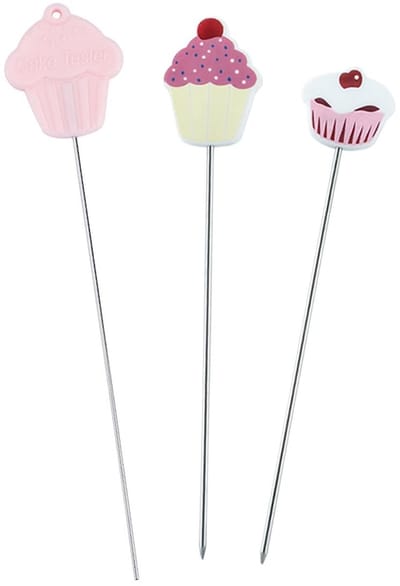Allecto - Taarttester - Taartspiesen van roestvrij staal - Herbruikbaar en duurzaam - Bakaccessoires voor cupcakes - Ideaal voor taarten en muffins...