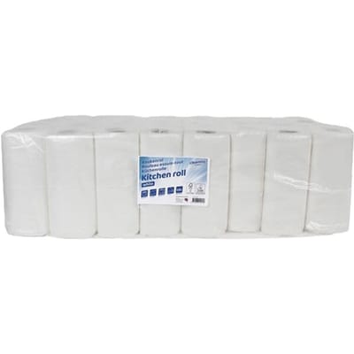 Keukenrol cleaninq 2laags 50 vel wit