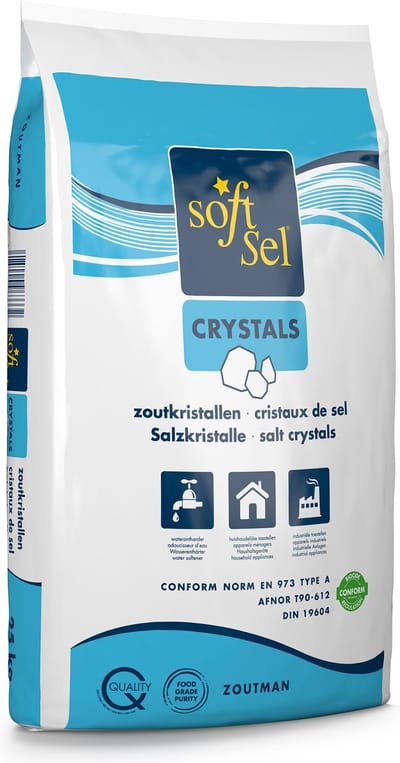 Onthardingszout 25KG - Zoutkristallen - Regeneratiezout - Soft Sel Crystals