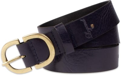 Legend Dames - Leren riem - Blauw - 85cm