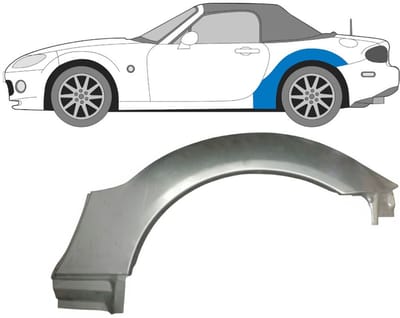 Reparatiepaneel achterspatbord voor Mazda MX-5 2005-2015 / Links