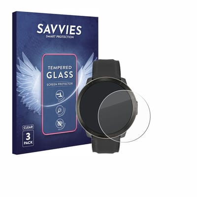 Savvies - Glas Screenprotector voor Watchmark Kardiowatch WM18 Plus - Gehard Beschermglas 9H 3 Stuks