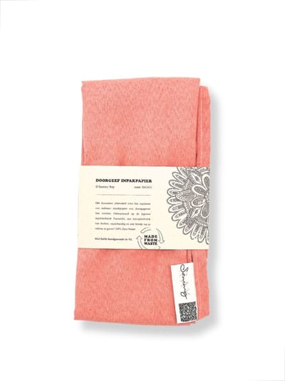 Doorgeef Inpakpapier - Furoshiki - Duurzaam cadeau - Roze - Size M