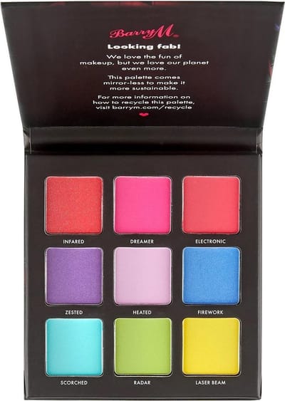 Barry M 9 Color Oogschaduw Palette - Neon Lights