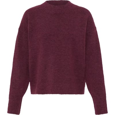 relaxed fit gebreide pullover met wol model 'Sage'