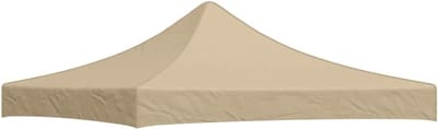 Partytent dak - Paviljoen afdekking - Buitenfeest beschermen - UV waterbestendig - 3x3 m - Beige