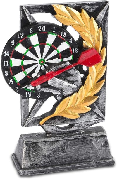 Winnaar Beker - Trofee Beeldje - Wedstrijd Prijzen - Gedetailleerd Ontwerp - 18 cm Hoog - Zwart Goud