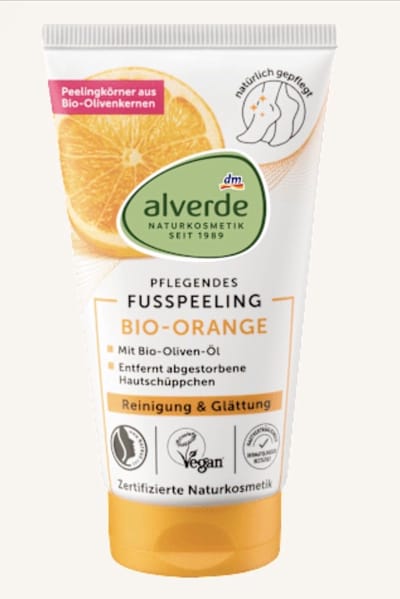 Alverde NATURKOSMETIK Voetscrub met sinaasappel, 75 ml