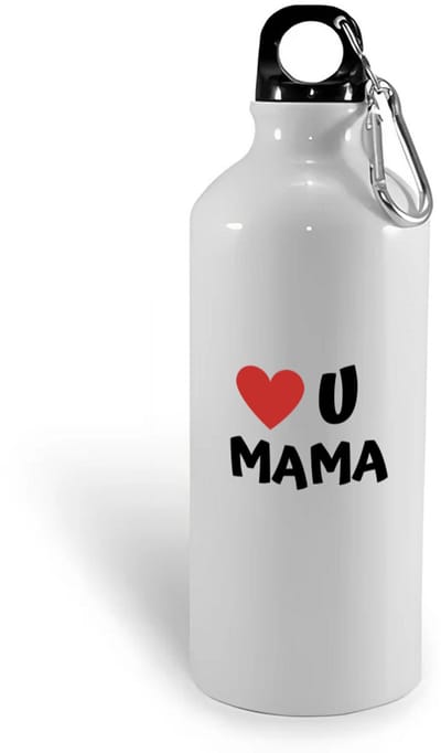 Hacebo® - I love u mama waterfles - Moeder - de liefste mama - Moeder cadeautjes - moederdag - verjaardag - geschenk - kado - water fles - 400ML