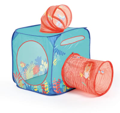 Ludi - pop-up speelhuis - Explorer kubus voor kinderen - avontuurlijk speelgoed