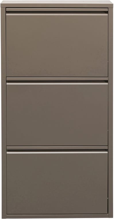 Schoenenkast Caruso taupe 3 laden Kare Design