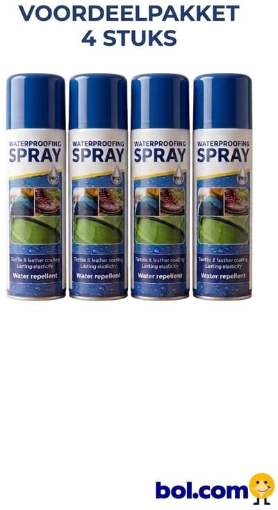 Waterafstotende Spray Voordeelpakket - 4 Stuks x 300ml - Impregneerspray voor Schoenen, Textiel, Leer & Suède - Waterdichte Coating voor Jassen en Kleding