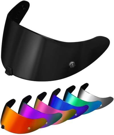 Dailygoods- Helmvizier UV-bescherming - Vervangend vizier - Donkerzwart/donkerrood - Geschikt voor EXO 520/1400/R1 - Transparant/grijs - Verschillende kleuren beschikbaar