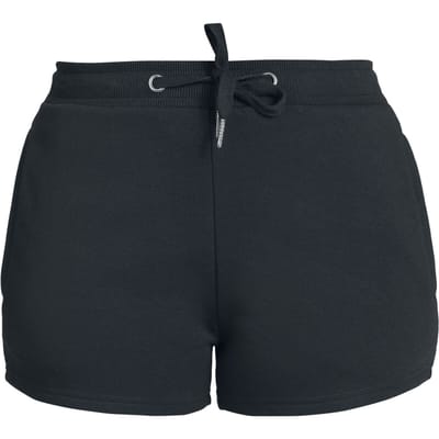 R.E.D. Rock-Engineered Design zwarte shorts met trekkoord en rechte snit - Dames - S