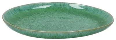 Pomax Treille Aperitiefbordje - Steengoed - Ø 17 cm - Groen - Bordje voor Olijven, Kaas & Tapas