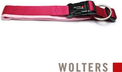 Wolters Cat&Dog Wolters Professional Comfort Halsband Rasberry | GR.1| 25-30cm x 25mm | Veilige sluiting | Anti-trekbelasting