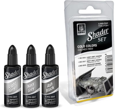 AMMO by Mig Jimenez Hobbyverf - MIG 7327 Shader Set - Cold Colors Verf set - 3x 10 ml