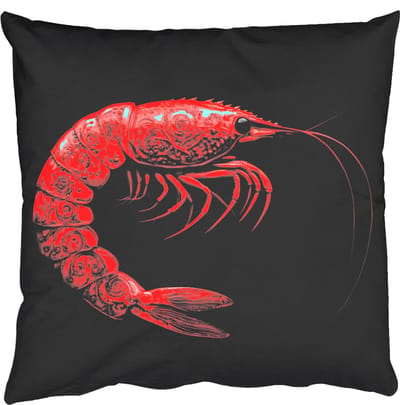 Sierkussens - Kussentjes Woonkamer - 50x50 cm - Garnaal - Rood - Dieren