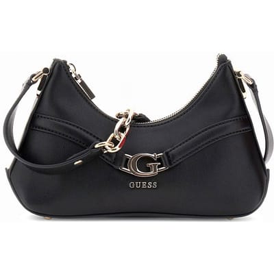GUESS schoudertas Dea Crossbody Top Zip Black zwart