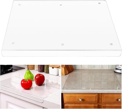 Framehack - Transparante Acryl Snijplank 40x30 cm met Antislip Rand en Sapgoot - Keukenplank