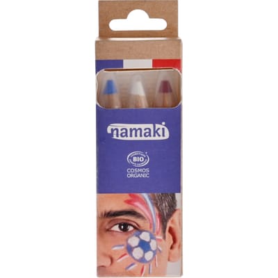 Namaki schminkpotloden rood wit blauw 3 jr+