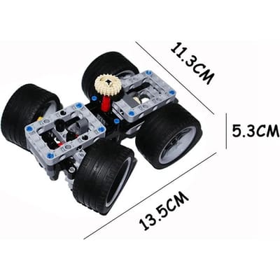 Voitures Modifiées Châssis de Voiture de Sport Mécanique Embryon-Redesign MOC Blocs de Construction Pièces de Fixation Briques Créatives Construction Jouets DIY gray