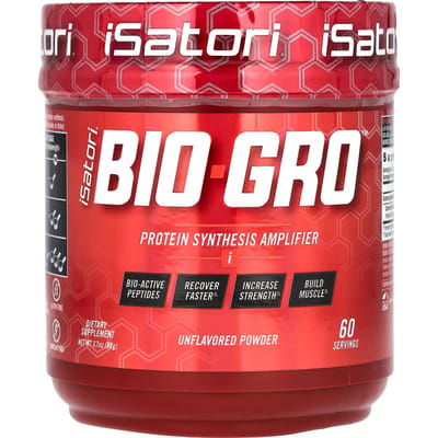 Isatori, Bio-Gro, Amplificateur de Synthèse Protéique, Non Aromatisé, 3,7 oz (90 g)