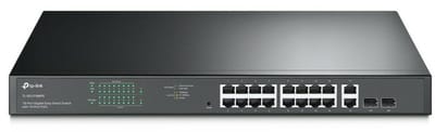 TP-LINK TL-SG1218MPE 16-Port Gigabit PoE+ Easy Smart Switch, Netwerk switch 16 + 2 poorten 10 / 100 / 1000 MBit/s PoE-functie