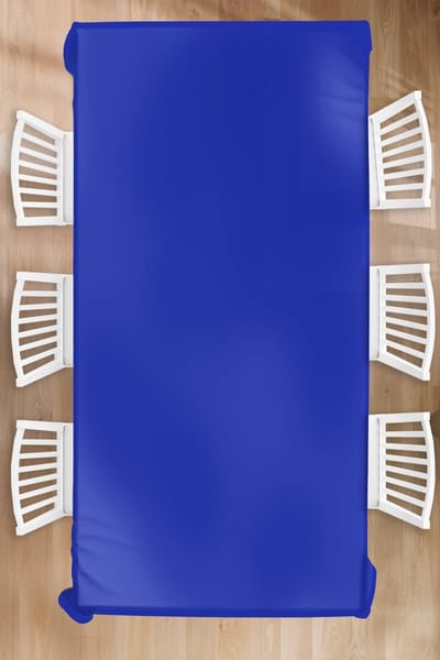 Tafelkleed - Tafellaken - 150x300 cm - Blauw - Effen kleur - Donkerblauw - Binnen en Buiten