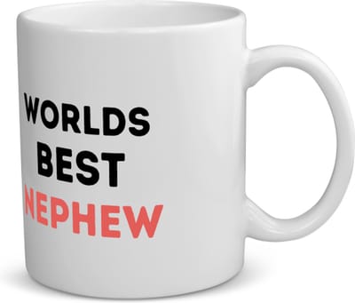 Akyol - worlds best nephew koffiemok - theemok - Neef - de beste neef - verjaardagscadeau - verjaardag - cadeau - cadeautje voor neef - neef artikelen - kado - geschenk - gift - 350 ML inhoud