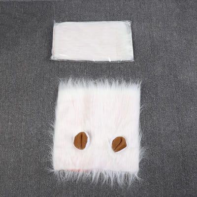 Honden Leeuwenpruik met Staart Voor Middelgrote tot Grote Honden Max 80cm Hoofdomtrek Huisdier Cosplay Pet Cap Sjaal Decoratie S