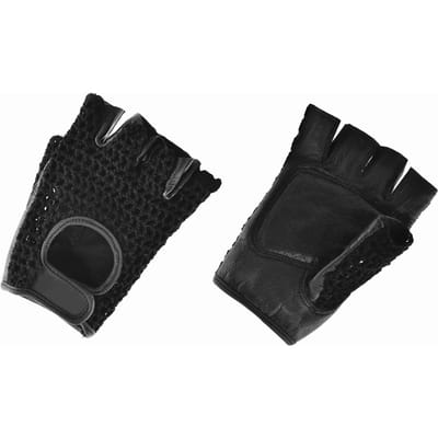 AGU Classic - Fietshandschoenen - Vingerloos - Unisex - Zwart - XS - Polyester breiwerk - Schuimvulling - Klittenbandsluiting