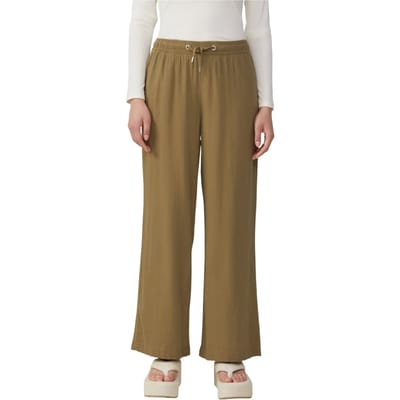 s.Oliver -qs Pants Green Maat: W34L30 | Wijde Broeken Outlet | Dames | Groen