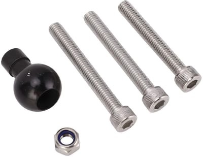 Dailygoody - Handlebar Clamp M8 - Universele Bevestiging - Voor Smartphones en GPS - Rubber Ball - Stabiele bevestiging - Geschikt voor motoren - Zwar