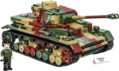 Bouwmodel Tank PzKpfw IV Ausf. G - 1107 Blokken - Historisch Tankmodel