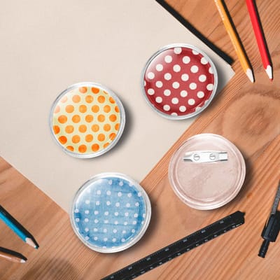 vidaXL - Buttons - met - spelden - 100 - st - 37 - mm - acryl