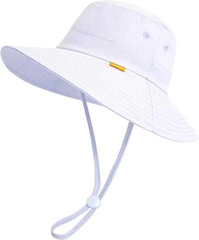 Baby Zonnehoed - Kinder Pet - Zomer Bescherming - UV 50 Bescherming - Wijd Rand - Blauw