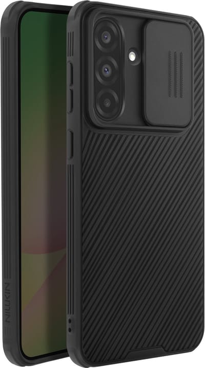 Nillkin, Beschermhoesje Geschikt voor Samsung Galaxy A56 Schokbestendig Versterkte Hoeken Camerahoesje, Zwart