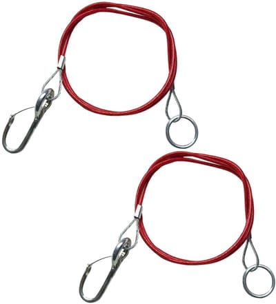 Dailygoods- Veiligheidskabel 1 m - 2 Stuks - Afscheurkabel - Robuuste Remkabel - Draagbaar - Geschikt voor Geremde Aanhangers