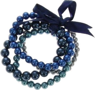 Behave - parelarmband blauw grijs - elegant cadeau voor dagelijks gebruik