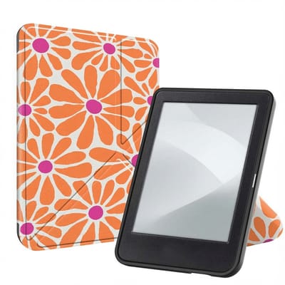 imoshion Design Vouwbare Bookcase voor de Kobo Clara Colour / BW - Orange Flowers Connect