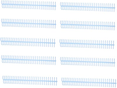 Dailygoods- Bindspoel 10 Stuks - Spiraalvormige Bindspoel - 30 Gaten - 16 mm Binnendiameter - 130 Vel Capaciteit - Plastic Stekels - Bindring