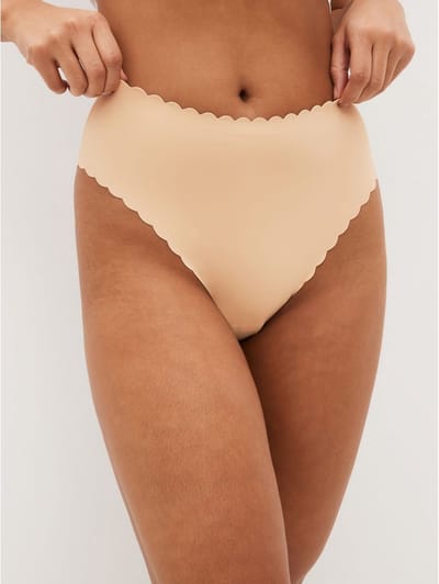 Next - Dames - No VPL slipje met geschulpte rand en volledige bedekking - Huidkleur