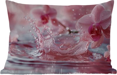 Buitenkussens - Tuin - Abstract - Modern - Water - Orchidee - 50x30 cm