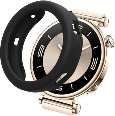 kwmobile Beschermhoes voor Huawei Watch GT4 41mm - Fitness Tracker Case van TPU - Soft Smartwatch Case - zwart