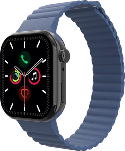 Cazy horlogebandje geschikt voor Apple Watch Bandje (Magfit) - Smartwatchbandjes - Universeel bandje geschikt voor Apple 38/40/41/42 mm - Navy