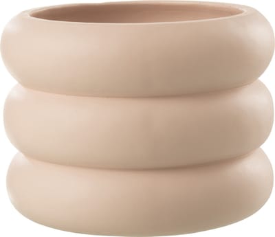 J-Line bloempot Ring - cement - beige - large - Ø 23 cm